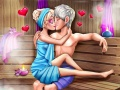 Spēle Flirts ar Sniega Karalieni pirtī online