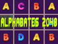 Spēle Alfabēts 2048 online