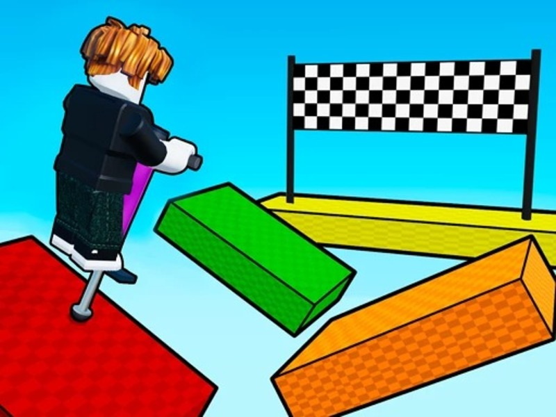 Spēle OBBY: Pogo Parkour! online
