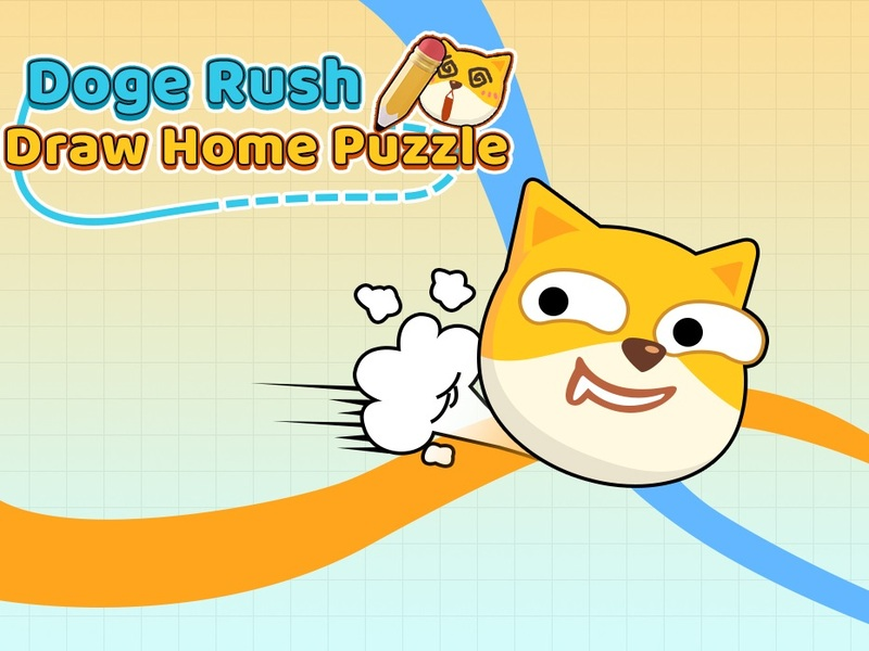 Spēle Doge Rush Draw Home Puzle online