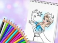 Spēle Pārsteidzošā princeses krāsojamā grāmata online