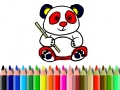 Spēle Atpakaļ uz skolu: Pandas krāsošana online