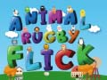 Spēle Dzīvnieku Rugby Flick online