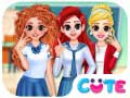 Spēle BFF Princeses Atgriešanās Uz Skolu online