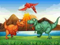 Spēle Krāsaini Dinosauri Match 3 online
