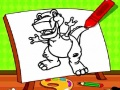 Spēle Viegls Dinozauru Krāsošana Bērniem online