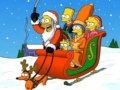 Spēle Simpsonu Ziemassvētku puzle online