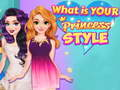 Spēle Kāds ir tavs princeses stils online