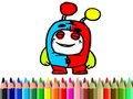 Spēle Atpakaļ uz skolu: OddBods krāsojamā grāmata online