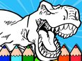 Spēle Krāsošana dinozauriem bērniem online