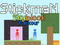 Spēle Stickman Skyblock Parkour online