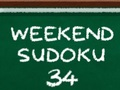 Spēle Nedēļas Nogales Sudoku 34 online