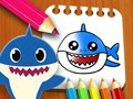 Spēle Krāsojamā grāmata Baby Shark online
