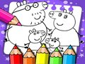 Spēle Krāsojamā grāmata Peppa Pig online