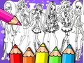 Spēle Monster High Krāsojamā Grāmata online
