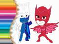 Spēle Krāsojamā grāmata PJ Masks online
