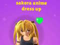 Spēle Sakora: Anime Apģērbs online
