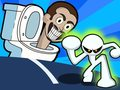 Spēle Stickman pret Skibidi Tualeti online