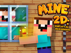 Spēle Mine 2D Izdzīvošana Herobrine online