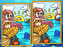 Spēle Mermaides Atrodi Atšķirības online