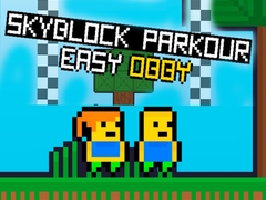 Spēle Skyblock Parkour Vieglais Obby online