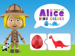 Spēle Alises Dino Krāsu Pasaule online
