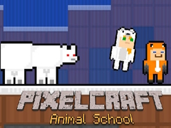 Spēle PixelCraft Dzīvnieku Skola online