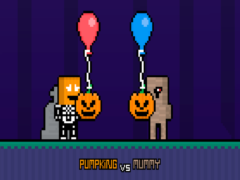Spēle Pumpking vs mūmija online