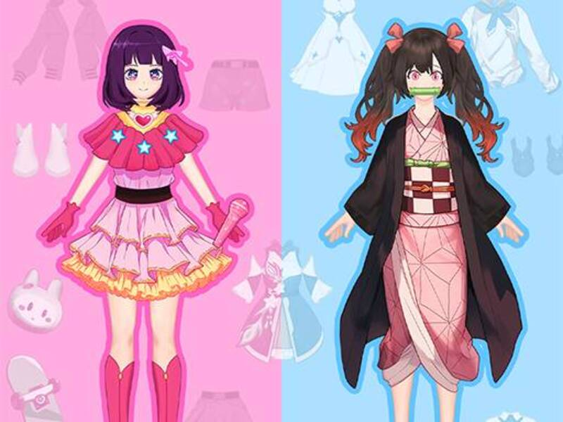 Spēle Anime Doll- DIY cosplay meitene online