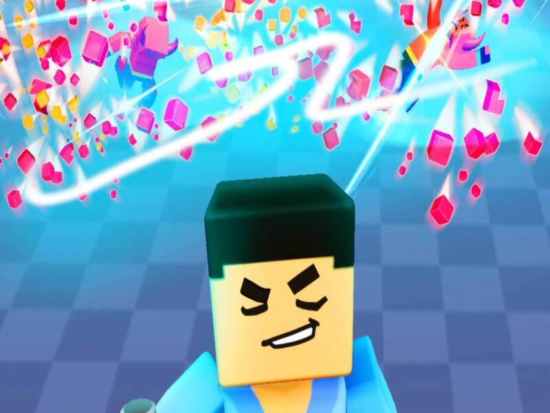 Spēle 3D bloks Gladiator: Zobena izloze online