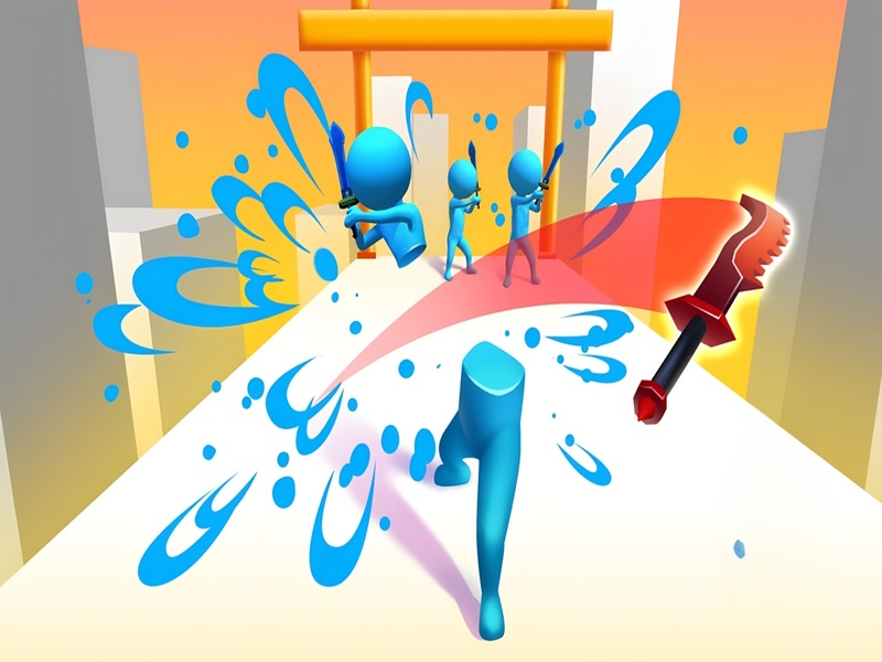 Spēle Zobena spēle! Ninja šķēles skrējējs online