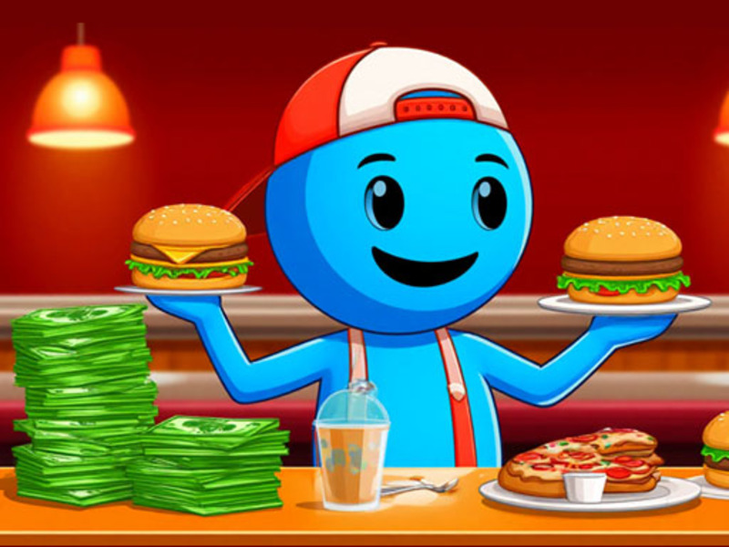 Spēle Restorāna simulators: burgeri un pica online