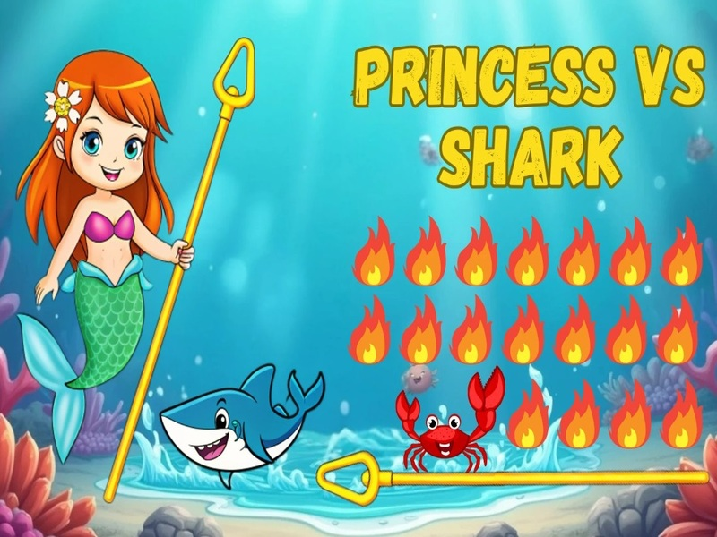 Spēle Princese pret haizivi online