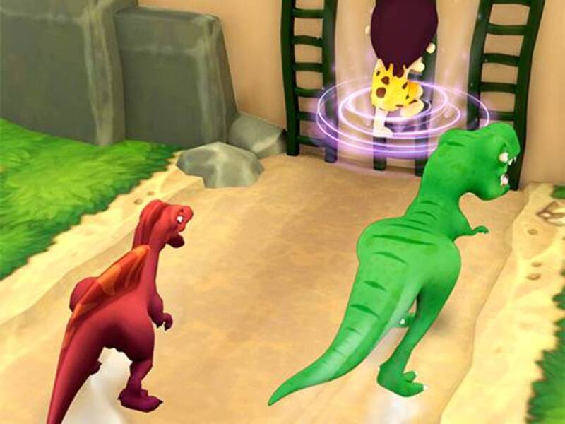 Spēle Dinozauru pārslēgšanas skrējiens online