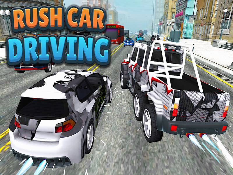 Spēle Rush automašīna brauc online