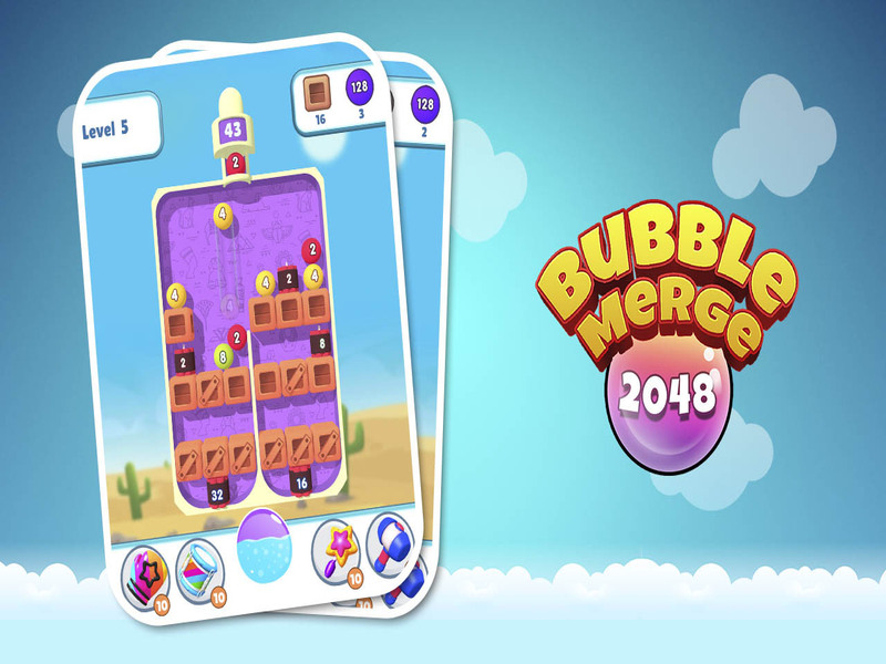 Spēle Burbuļu apvienošana 2048 online
