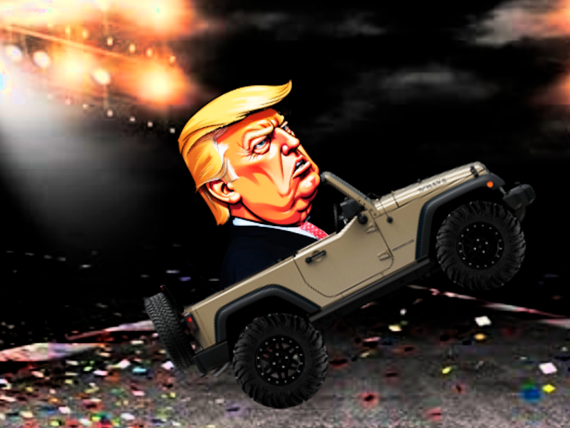 Spēle Trump Wheelie izaicinājums online