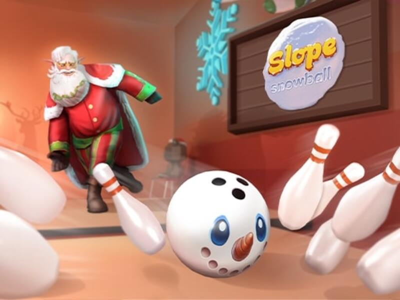 Spēle Slīpums sniega bumba online