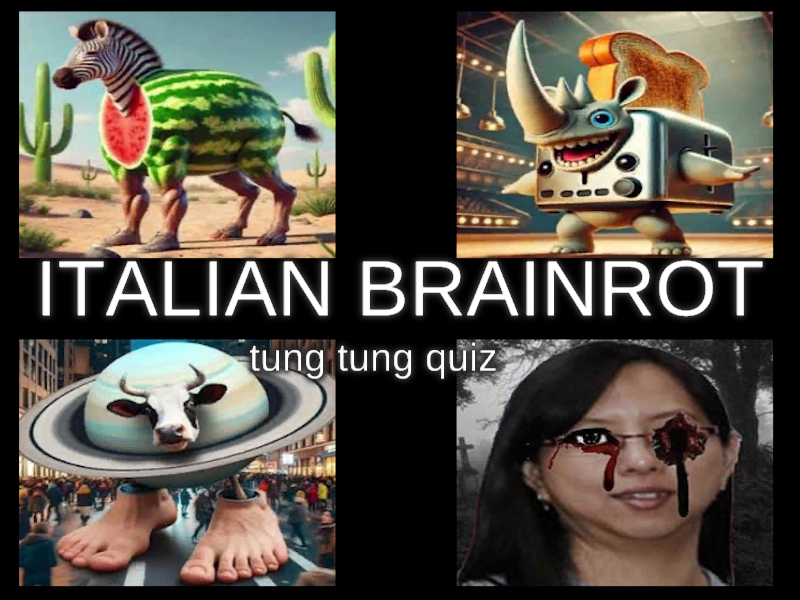 Spēle Itālijas Brainrot Tung Tung viktorīna online