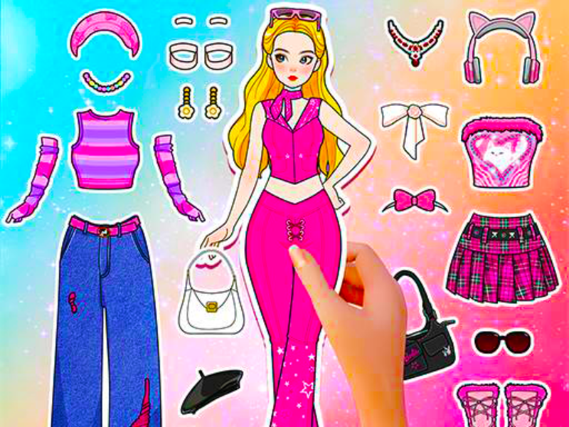 Spēle Papīra leļļu dienasgrāmata: saģērbt DIY online