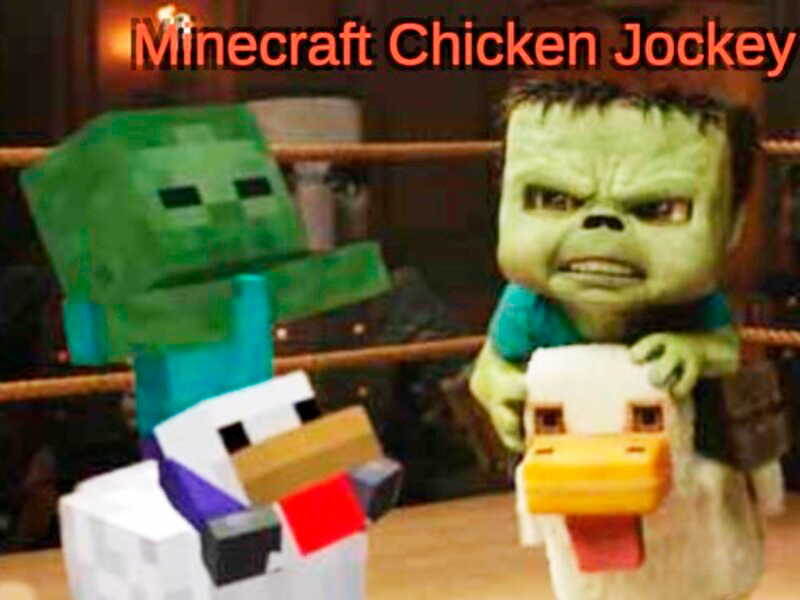 Spēle Minecraft vistas žokejs online