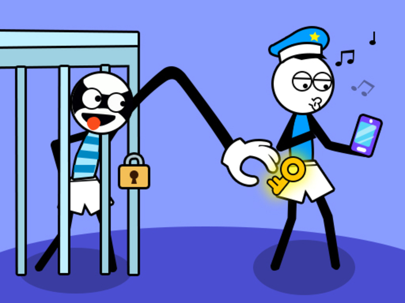 Spēle Stickman Troll Thief Puzle online