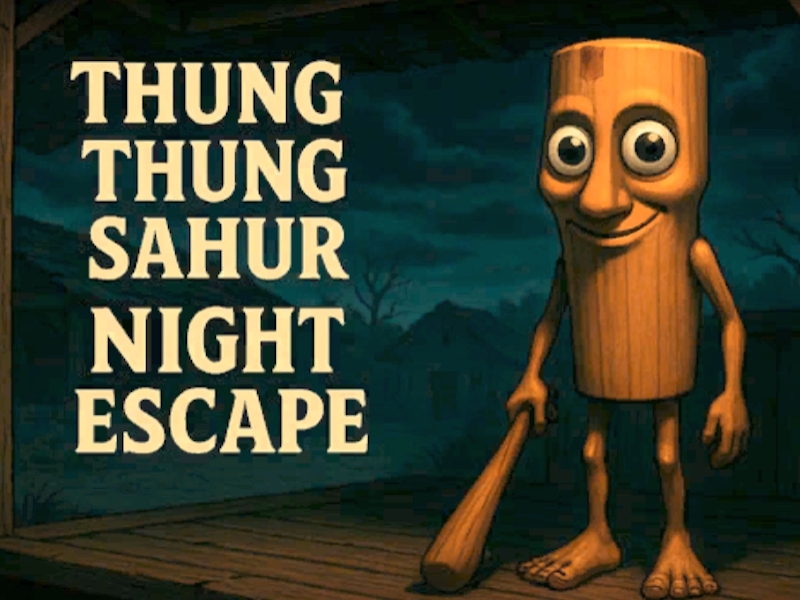 Spēle Thung Thung Sahur Night Escape online