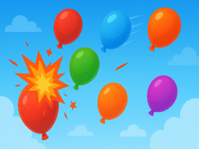 Spēle Balonu pop neprāts online