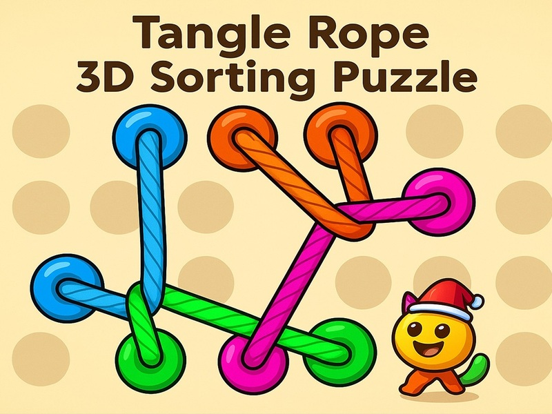 Spēle Lazda Tangle Rope 3D: Puzles šķirošana online