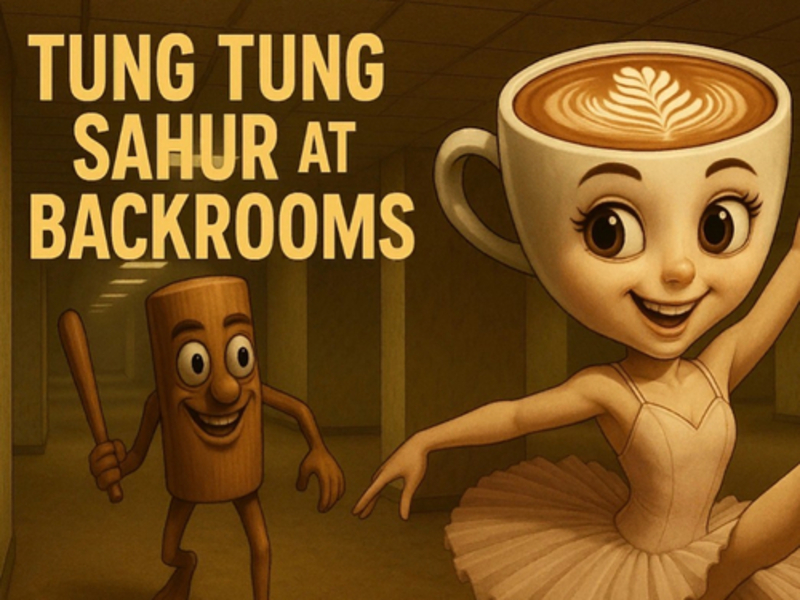 Spēle Tung Tung Sahur aizmugurējās telpās online