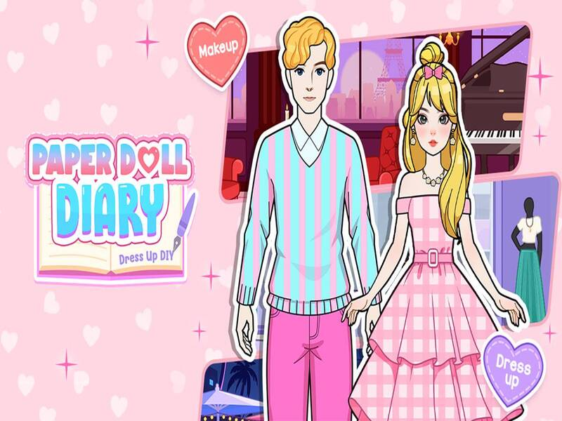 Spēle Papīra leļļu dienasgrāmata: saģērbt DIY online