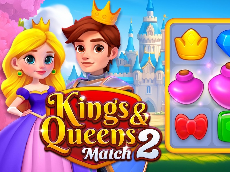 Spēle Kings un Queens atbilst 2 online